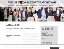 Tablet Screenshot of mdk-myszkow.pl